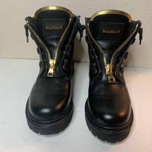 **SOLD** Balmain Taiga Leather Ranger Boots